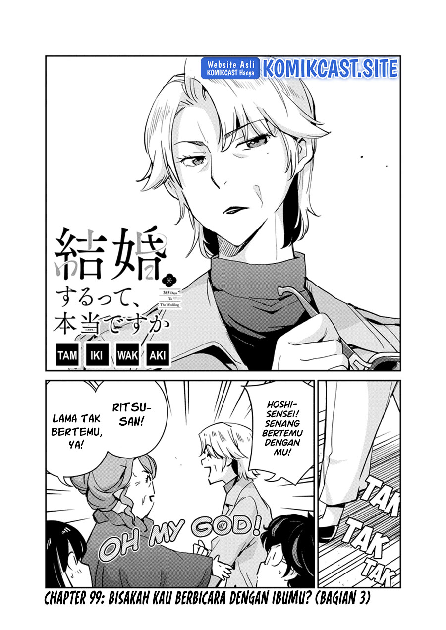 Kekkon Surutte, Hontou Desu ka? Chapter 99 Bahasa Indonesia